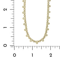 14K Yellow Gold Bezel Set Milgrain Diamond Necklace, 14k yellow gold, Long's Jewelers