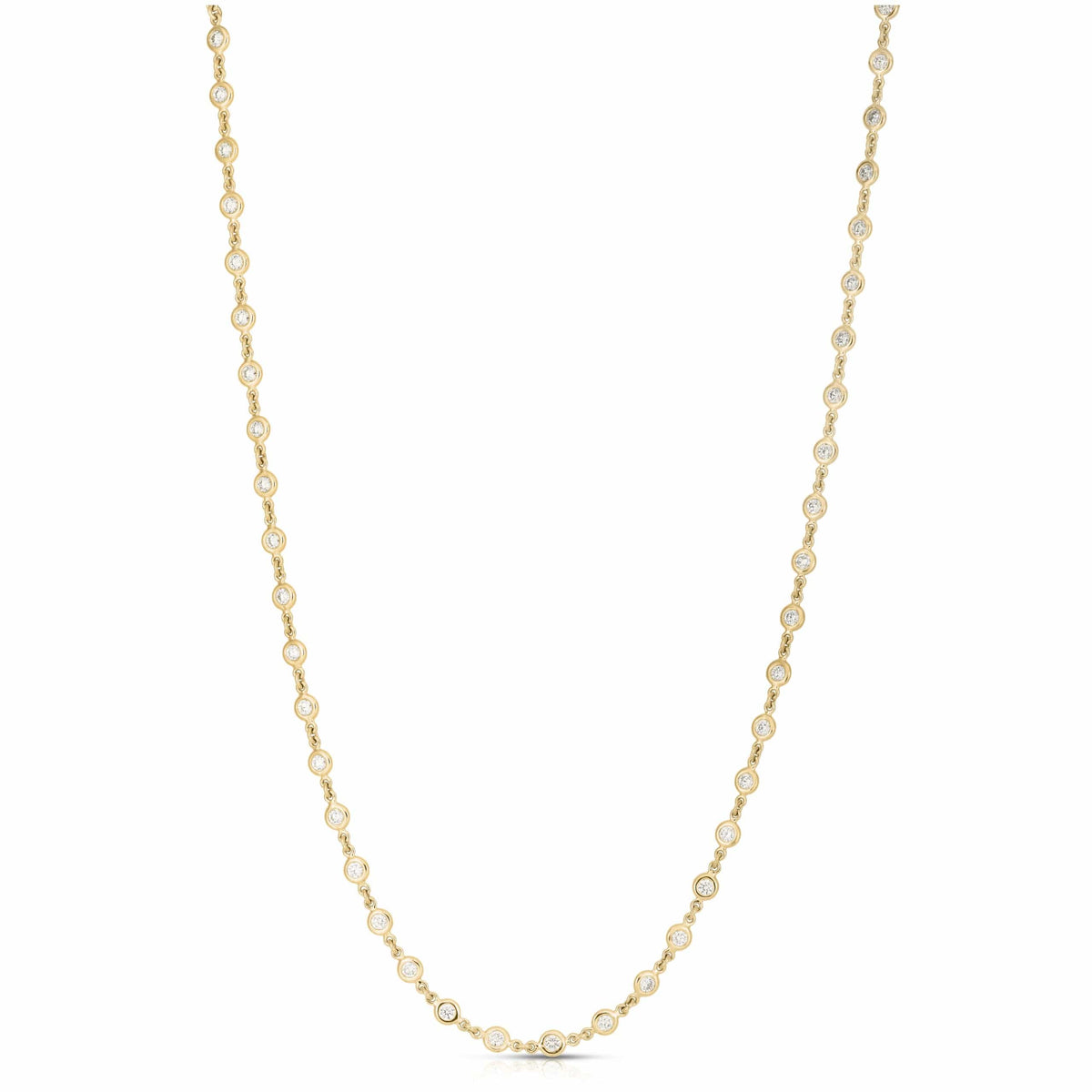 Roberto Coin 18K Yellow Gold Diamond By the Yard Necklace