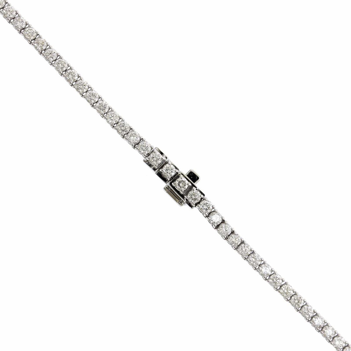 18k White Gold Diamond Line Necklace Longs Jewelers 7871