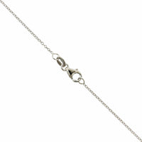 14K White Gold Diamond Circle Necklace