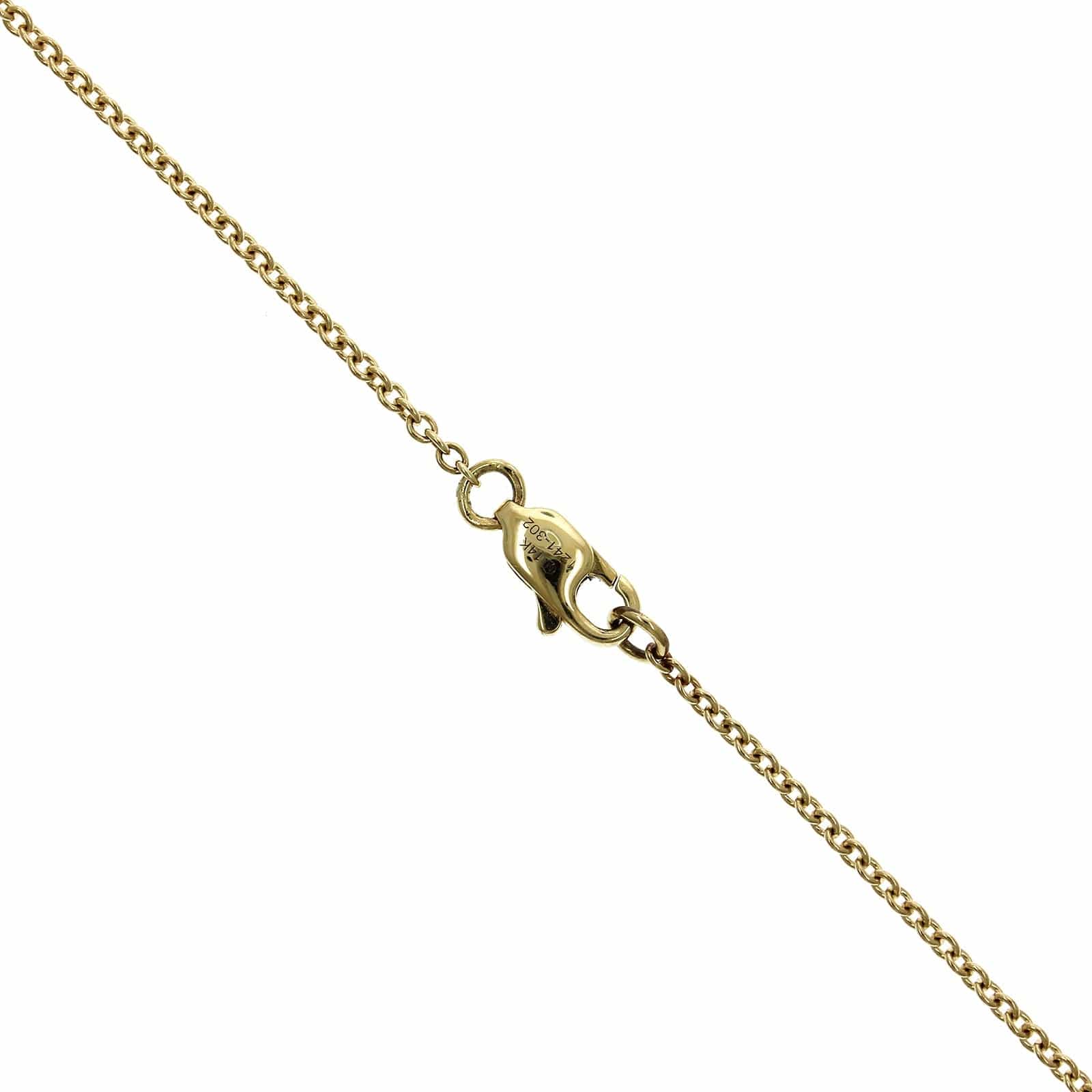 14K Yellow Gold Diamond Key Pendant, 14k yellow gold, Long's Jewelers