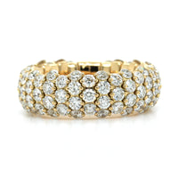 18K Yellow Gold Diamond Stretch Ring, Long's Jewelers