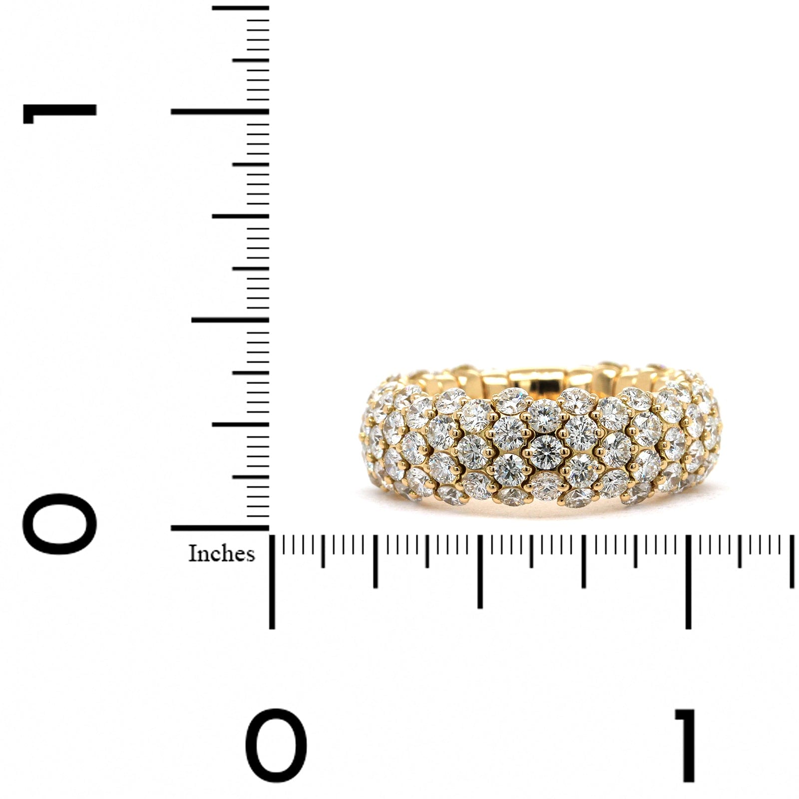 18K Yellow Gold Diamond Stretch Ring, Long's Jewelers