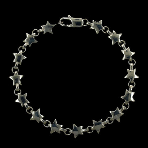 Tiffany & Co. Sterling Silver Estate Star Link Bracelet – Long's