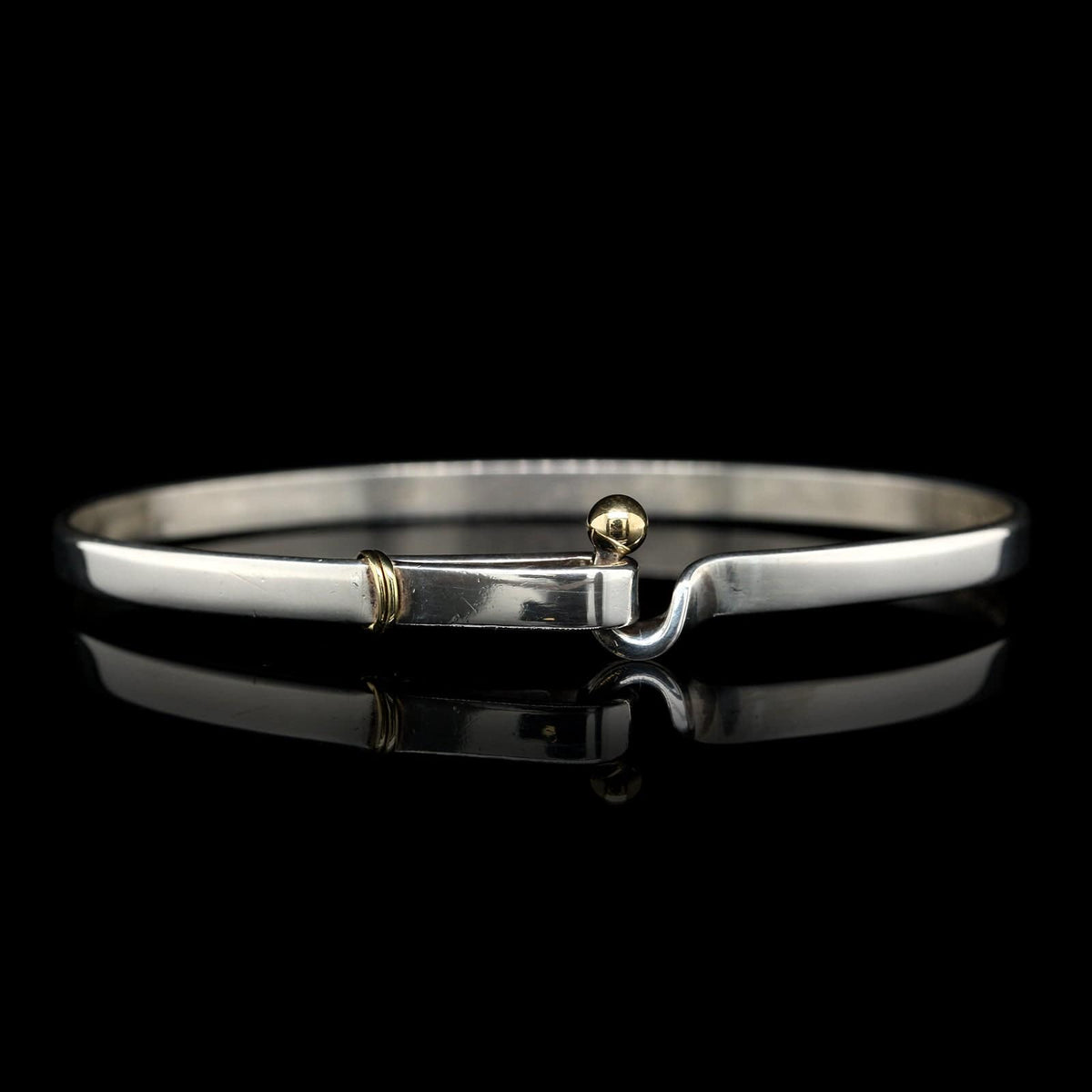 18K Gold Silver Hook And Eye Bracelet, Tiffany & Co.