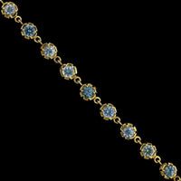 Alexis Kletjian 18K Yellow Gold Estate Sapphire Bracelet