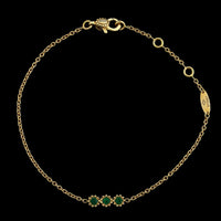 Dior 18K Yellow Gold Estate Emerald 'Mimirose' Bracelet