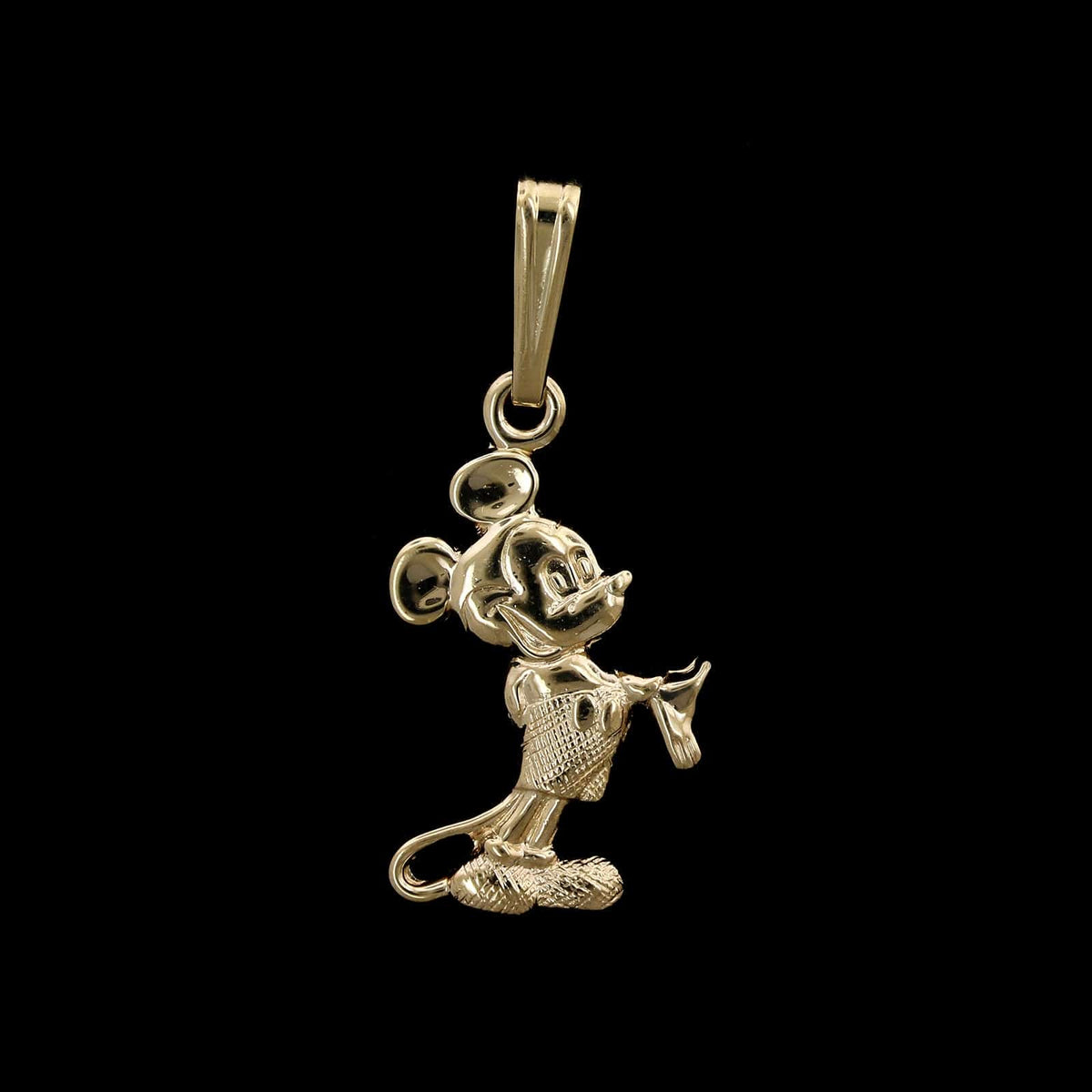 14K Yellow Gold Estate Mickey Mouse Charm