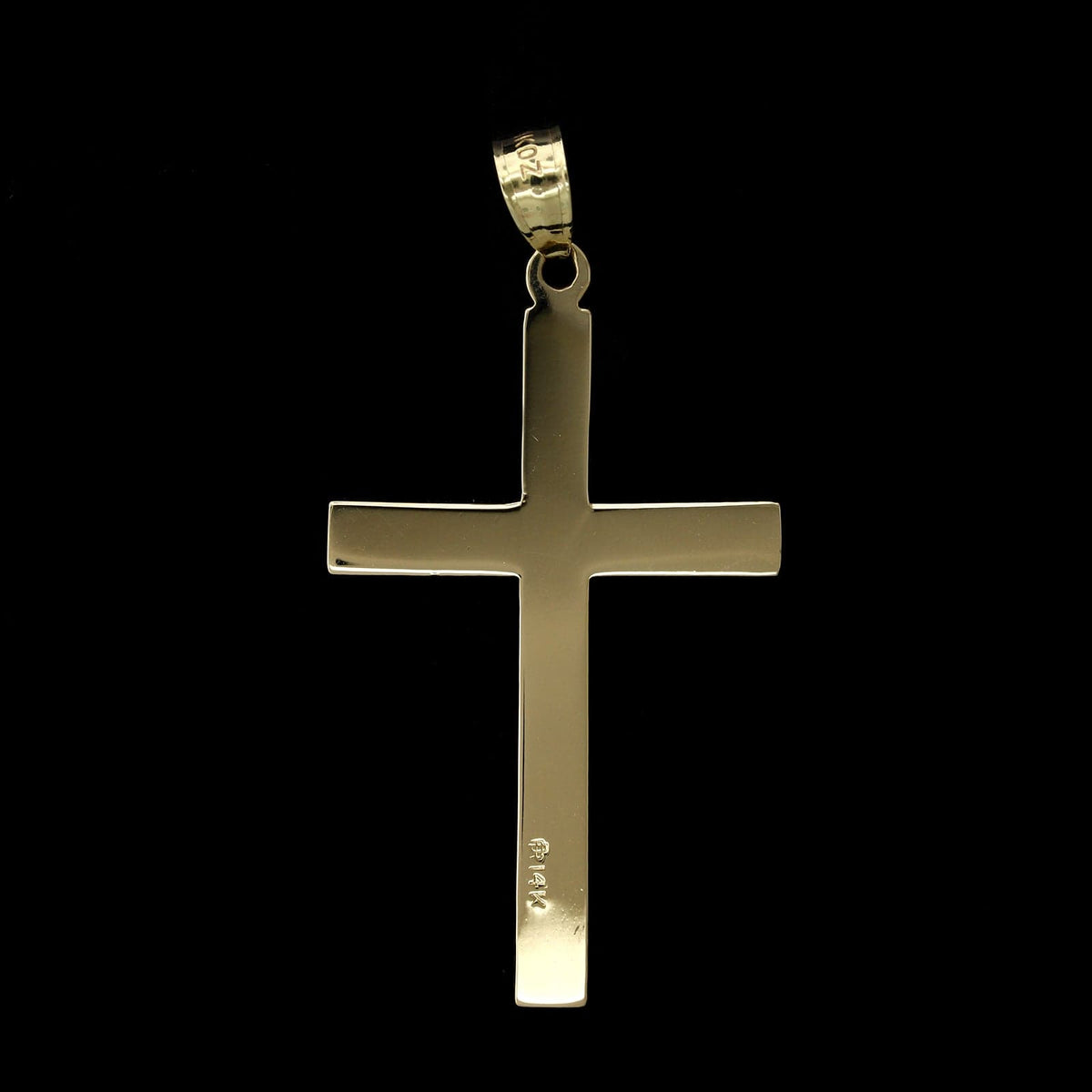 14K Yellow Gold Estate Cross Pendant