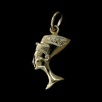 14K Yellow Gold Estate Nefertiti Charm