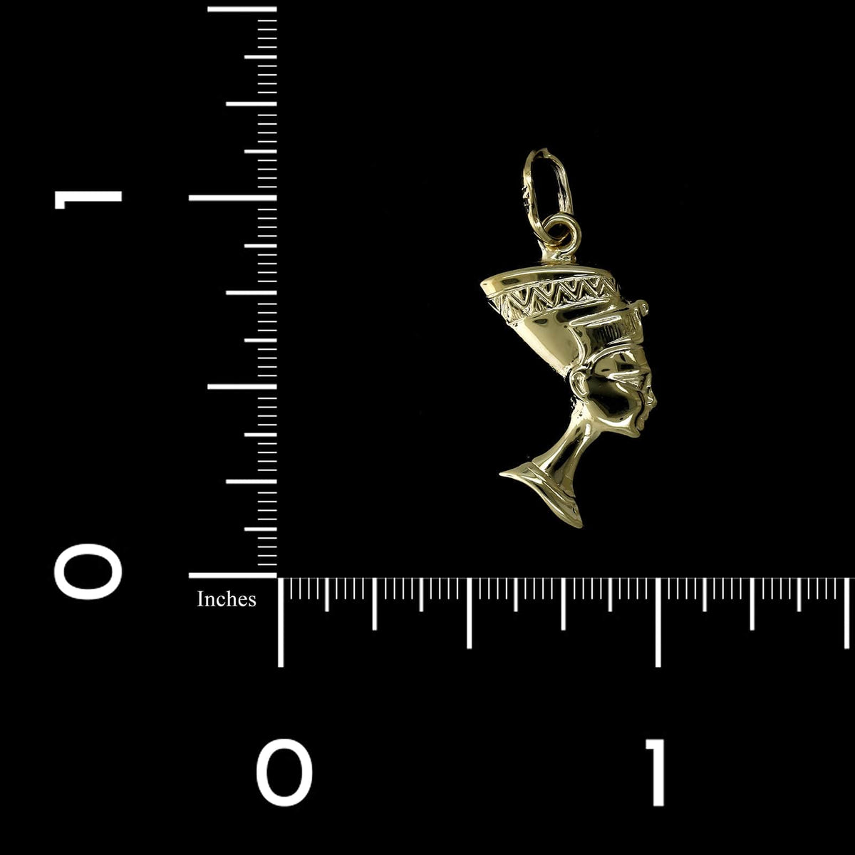 14K Yellow Gold Estate Nefertiti Charm