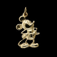 14K Yellow Gold Estate Mickey Mouse Charm