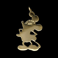 14K Yellow Gold Estate Mickey Mouse Charm