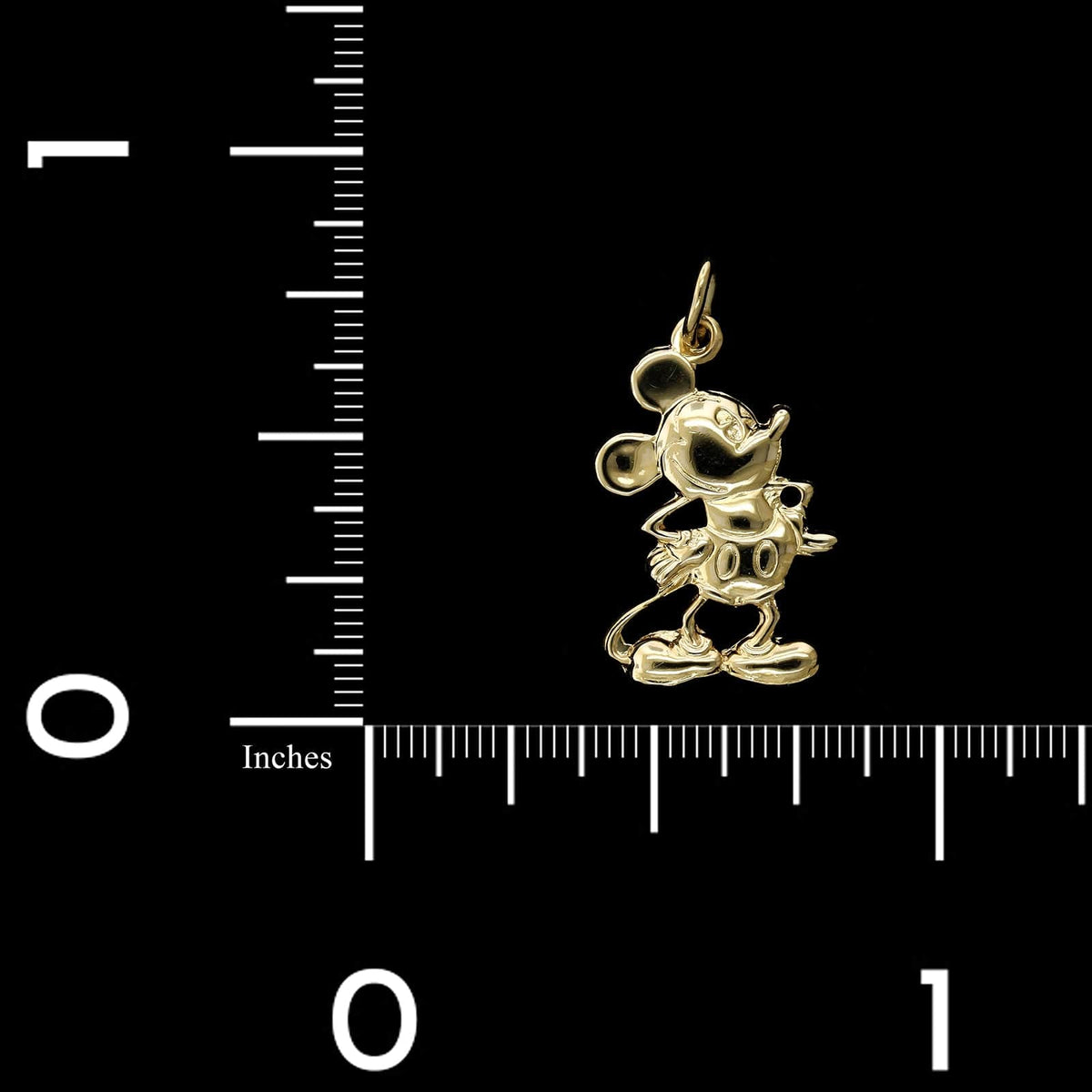 14K Yellow Gold Estate Mickey Mouse Charm