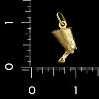 14K Yellow Gold Estate Nefertiti Charm