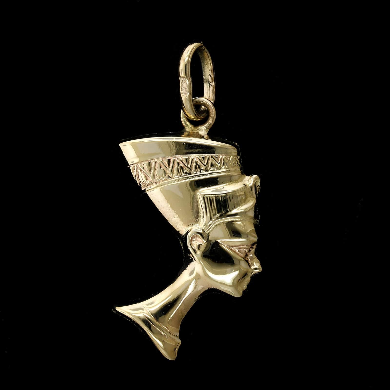 14K Yellow Gold Estate Nefertiti Charm