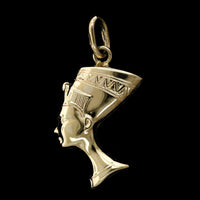 14K Yellow Gold Estate Nefertiti Charm