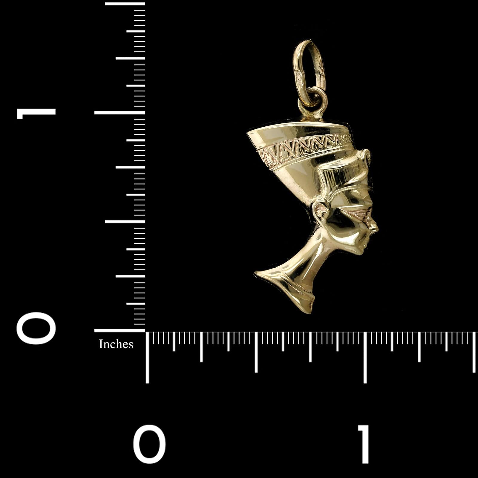 14K Yellow Gold Estate Nefertiti Charm