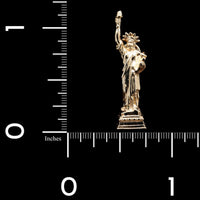 14K Yellow Gold Estate Statue of Liberty Charm