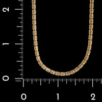 14K Yellow Gold Estate Fancy Link Chain