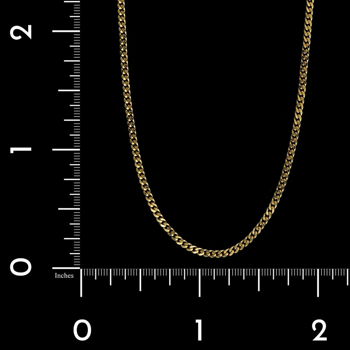 18k Yellow Gold Estate Curb Link Chain