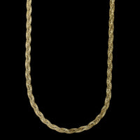 14K Yellow Gold Estate Braided Herringbone Chain