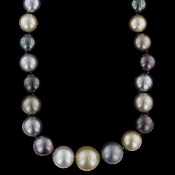 Convertible Multi-color South Sea Pearl Necklace