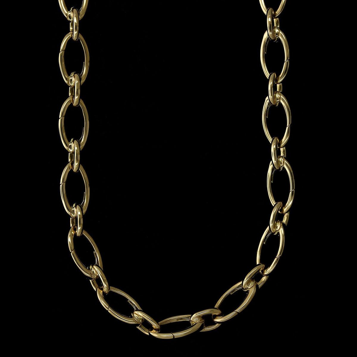 Tiffany & Co. 18K Yellow Gold Estate Link Clasp Charm Necklace