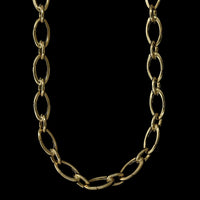 Tiffany & Co. 18K Yellow Gold Estate Link Clasp Charm Necklace