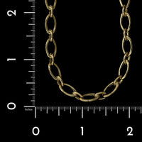 Tiffany & Co. 18K Yellow Gold Estate Link Clasp Charm Necklace