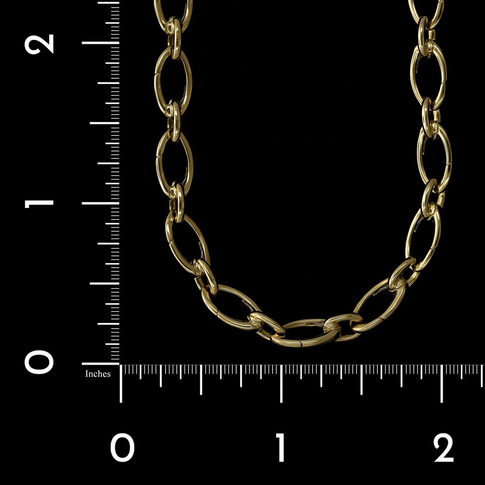 Tiffany & Co. 18K Yellow Gold Estate Link Clasp Charm Necklace