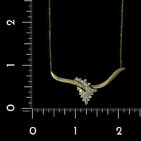 18K Yellow Gold Estate Diamond Necklace