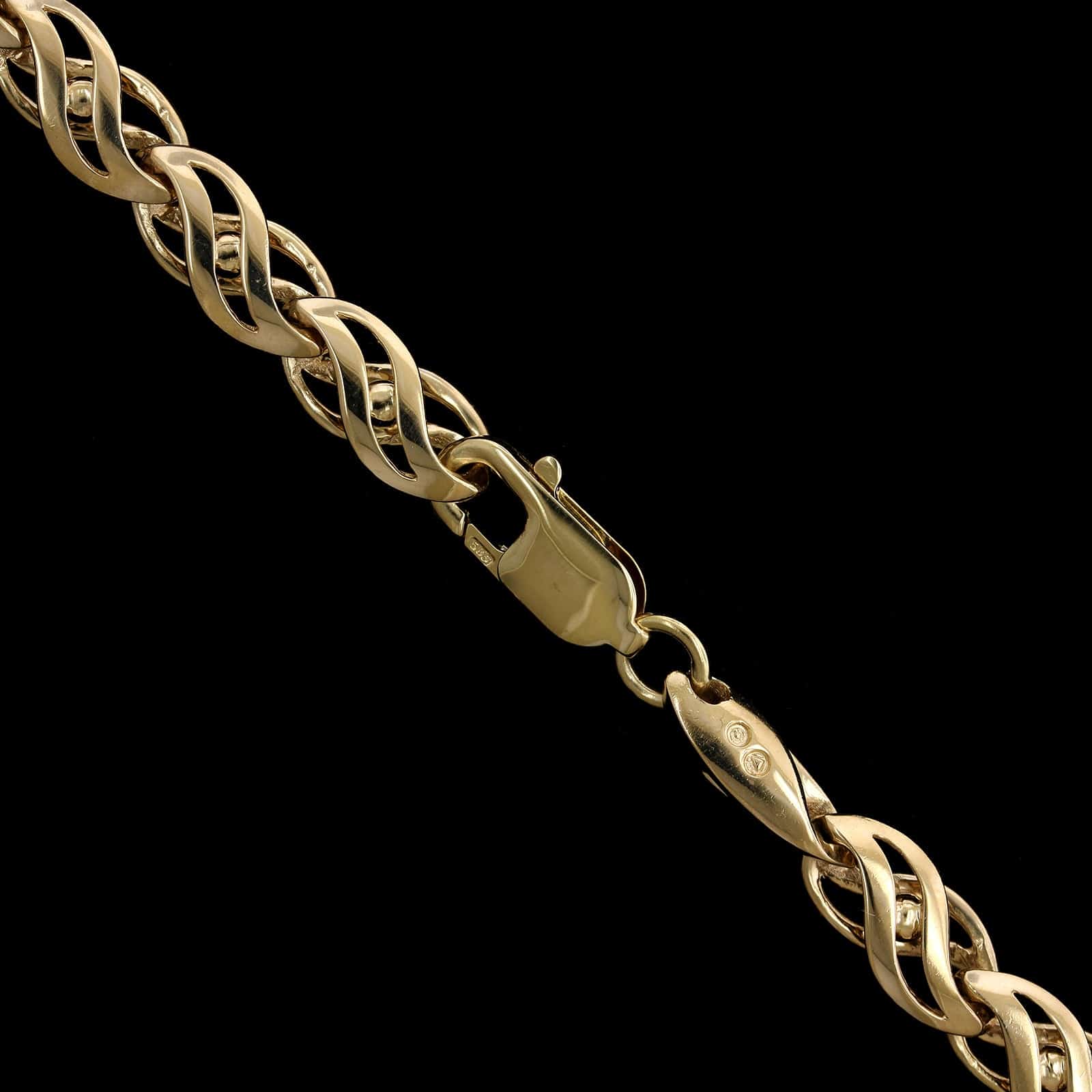 14K Yellow Gold Estate Fancy Link Necklace