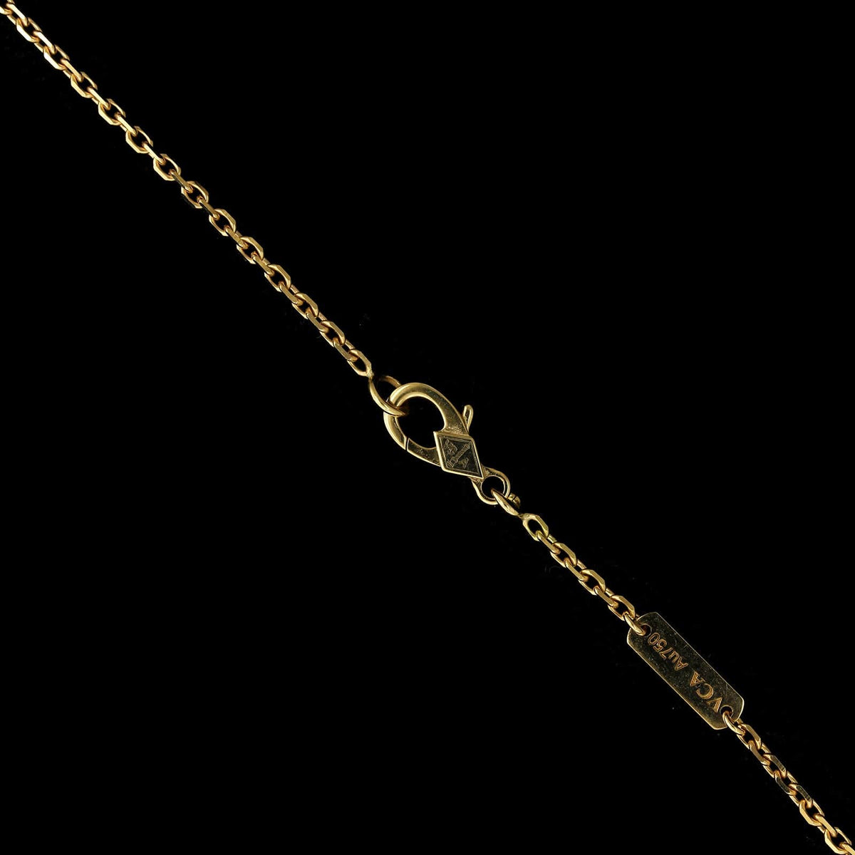 Van Cleef & Arpels Turquoise & Diamond Zip Necklace in 18k Yellow Gold