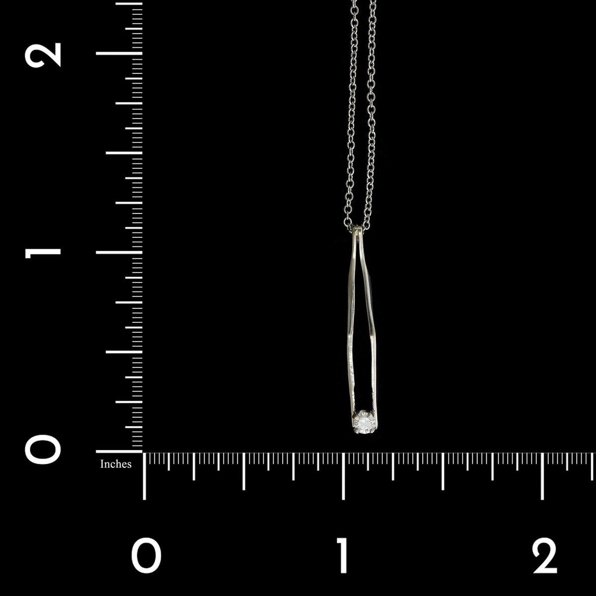14K White Solid Gold Unisex Diamond Lock Pendant 4.27 Ctw
