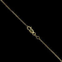 14K Two-tone Gold Estate Cross Pendant Necklace