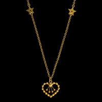 Dior Yellow Metal Estate Crystal 'In Heart Lights' Necklace