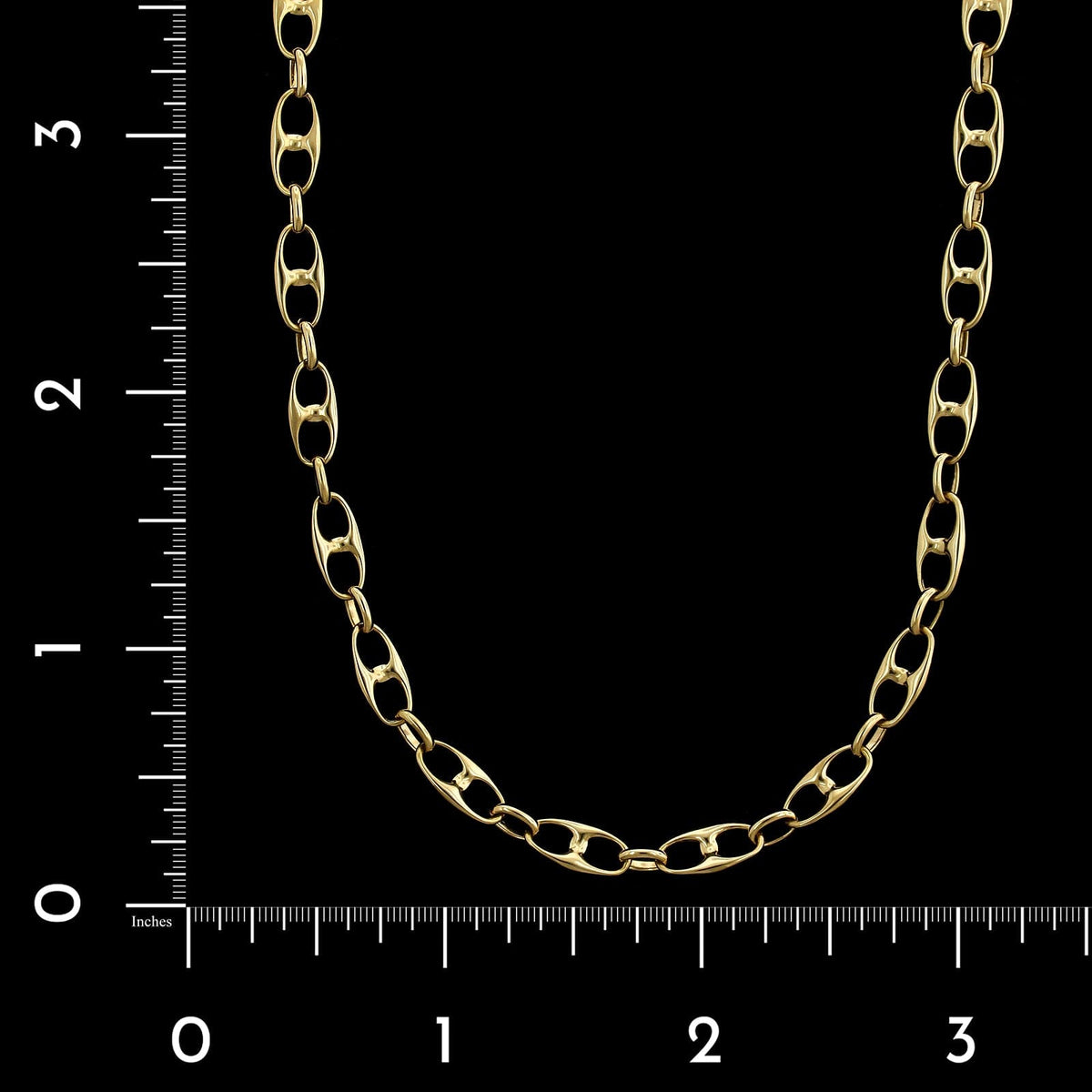 Vintage 18K Yellow Gold Estate Anchor Chain