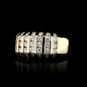 14K Yellow Gold Estate Diamond Ring