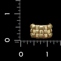 Roberto Coin 18K Yellow Gold Estate Appassionata Three Row Ring