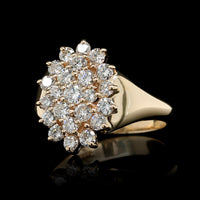 14K Yellow Gold Estate Diamond Ring