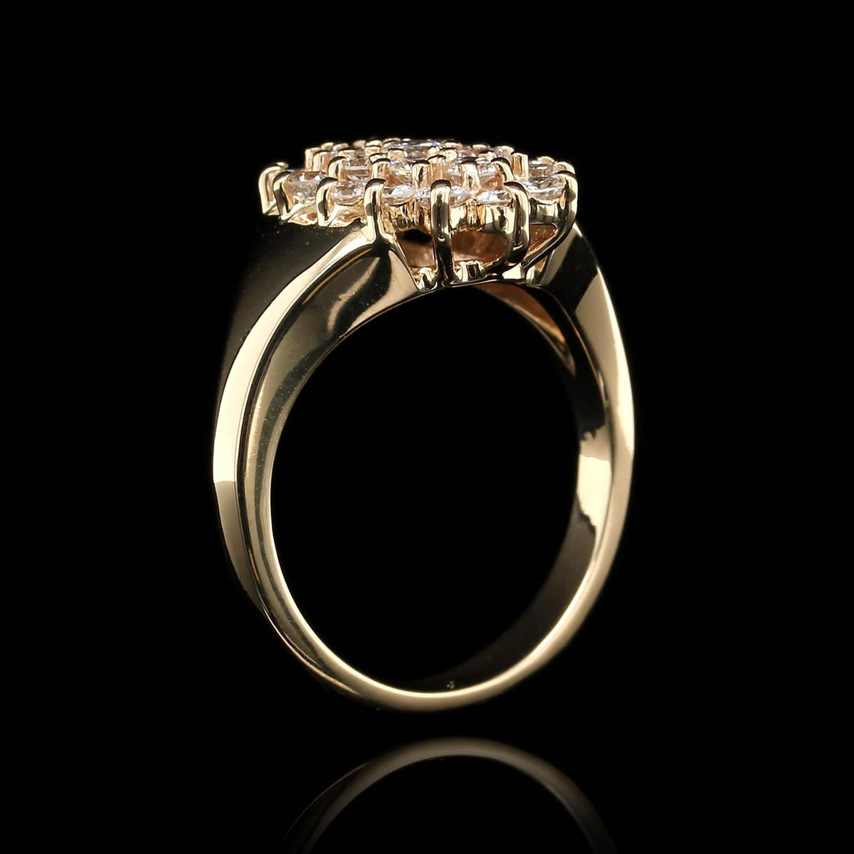 14K Yellow Gold Estate Diamond Ring