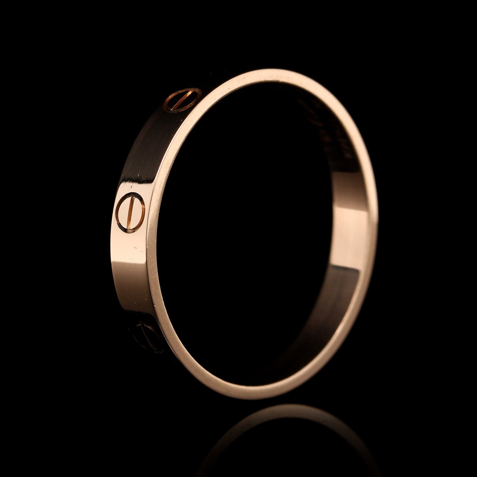 Cartier 18K Rose Gold Estate Love Band