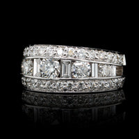 18K White Gold Estate Diamond Band