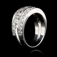 18K White Gold Estate Diamond Band