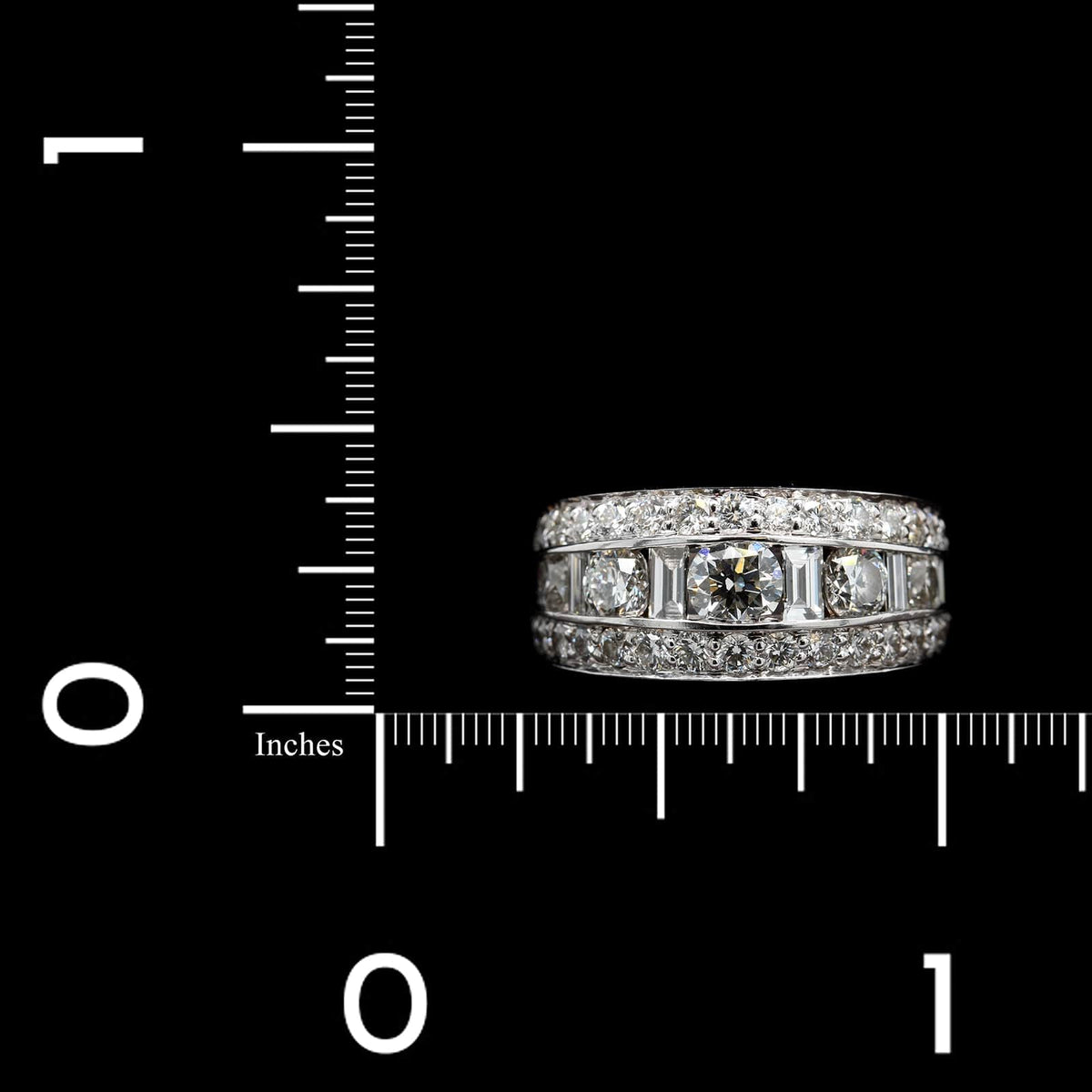 18K White Gold Estate Diamond Band