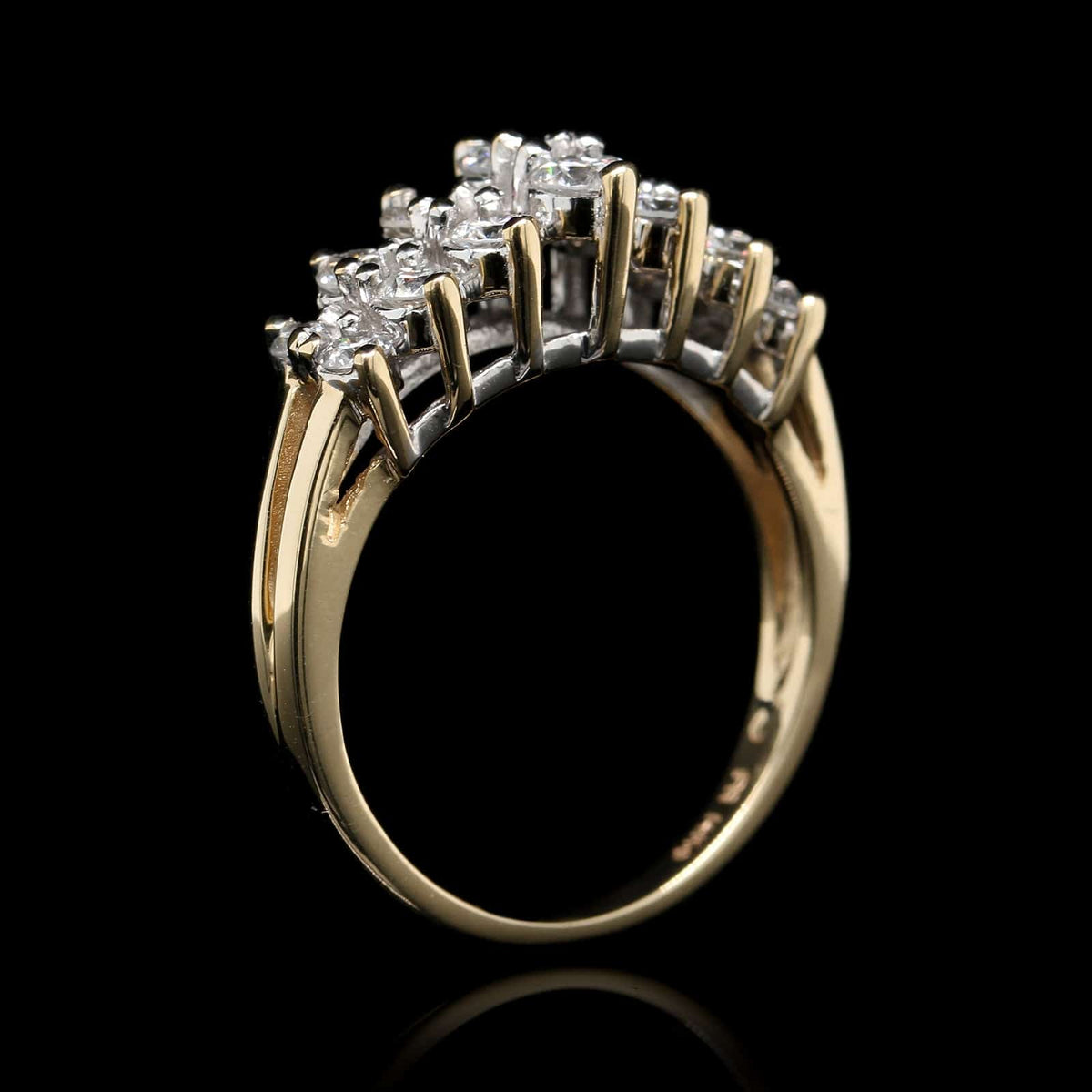 14K Yellow Gold Estate Diamond Ring