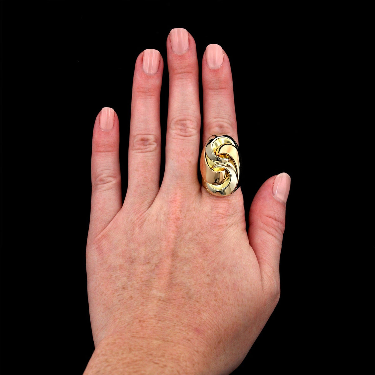 Marina B Tricolor Gold Estate Ring