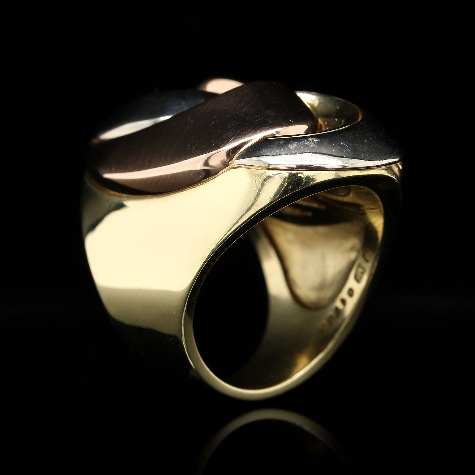 Marina B Tricolor Gold Estate Ring