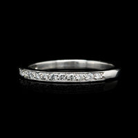 14K White Gold Estate Diamond Band